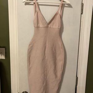Pink bandage dress
